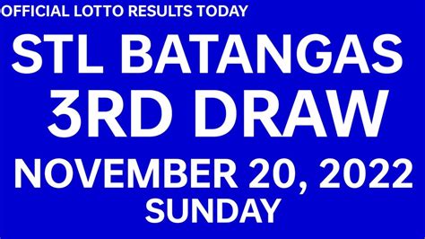 stl batangas november 2022